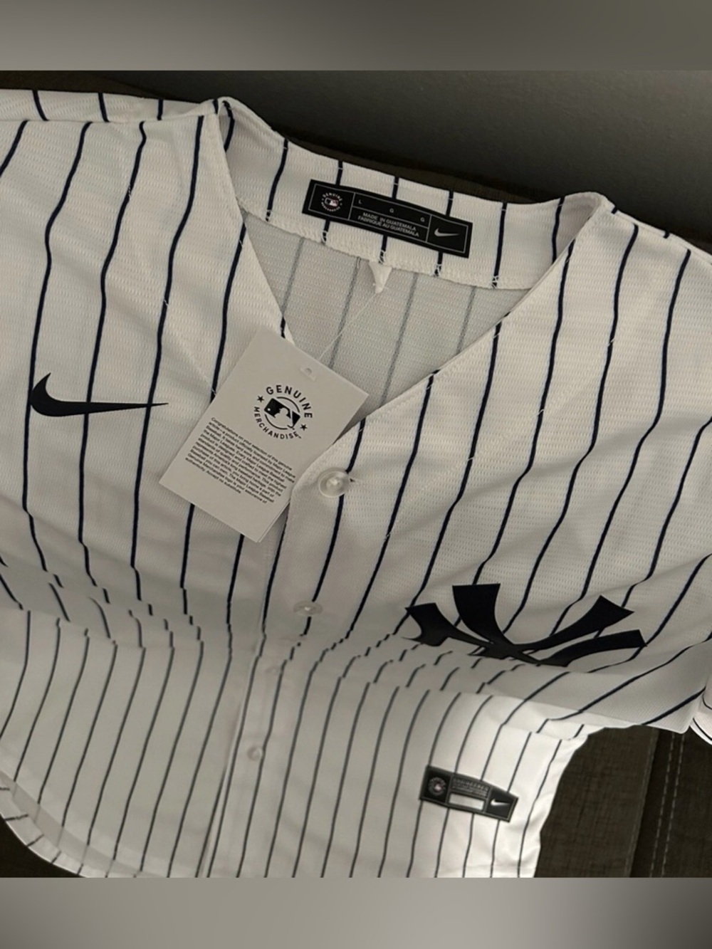 Nike Authentic New York Yankees Ben Rice #22 MLB Baseball Jersey Mens Sz: L - Picture 6 of 7